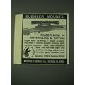 1980 Buehler Mounts Ad - Ruger mini 14 no drill...