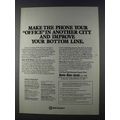 1980 Bell Remote Call Forwarding Ad - Make Phon...