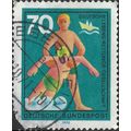GERMANY, Lifeguard, green-blue 1970, 70pf, #4
