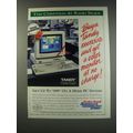 1991 Radio Shack Tandy 1000 RLX/HD Computer Ad - This Christmas at Radio Shack
