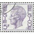 BELGIUM, King Baudouin, violet 1972, 5F, #4