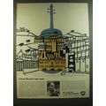 1964 BP Oil Ad - art by Julian Trevelyan - Yehudi Menuhin talks Bath
