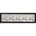 2266 24.1c Tandem Bicycle Very Fine MNH Dry Gum...