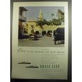 1951 Grace Line Cruise Ad - Photo by Robert Bagby - Cartagena, Columbia