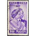 Malaya Perak KGVI 1948 Royal Silver Wedding Use...