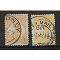 AUSTRALIA wmk2 ROO DIEII BOTH COLOUR VARIANTS U...