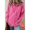 Bonbon Fleece Lined Kangaroo Pocket Drawstring ...