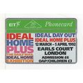 PHONE CARD - BT - IDEAL HOME EXHIBITION