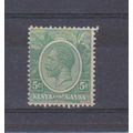 KenyaUganda.SG78 5c Green.Mounted Mint.Aug16