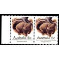 Australia 1981 Endangered Species Wombat 2 x 5c...