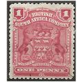 Rhodesia 1898 SG78 1d Rose Mounted Mint . ..