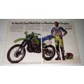 1992 Kawasaki KDX200 Motorcycle Ad - Larry Roeseler