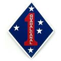 1st Divison Guadalcanal Marine Fridge Magnet