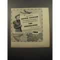 1950 TWA Airlines Ad - Stop off for a Quickie Vacation