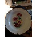 Pretty Duchess Floral Plate With Wall Hanging