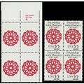 2349a, Mint VF NH 22¢ Black Color Omitted Block...
