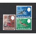 Gibraltar.International Tourist Year set of 3.M...