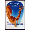 NATIONAL SAVINGS 1940s Lend Strength to Britain...