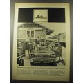 1960 Avis Rent-a-Car Ad - Wherever you go minute-saver service waits for you