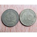 1972d 10 Pfennig Germany Coin