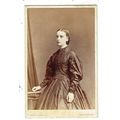 Victorian cdv photo young woman standing London...