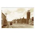 Cornwall postcard Fore Street & Town Clock Tregony