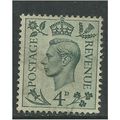 GB 1938 KGV1 4d Grey Green Stamp SG 468.(D185