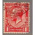 GB stamps 1912 - SG419 - KGV - 1d red - Norwich