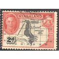 Nyasaland Protectorate 1945 - SG147 - 2d black/...