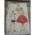 Vintage Simplicity 1146 Girls Blouse, Skirt & S...