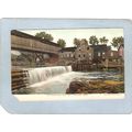 MA Greenfield Covered Bridge Postcard Bridge Ov...