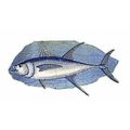 Yellow Tuna Fish Embroidered Iron On/Sew patch ...