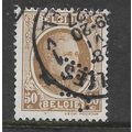 BELGIUM 1922 ALBERT I 50c BISTRE SG 363 FINE USED#