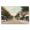 PRINTED POSTCARD OF STATION ROAD COLWYN BAY DEN...