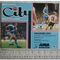 1979 programme Manchester City v. Coventry City