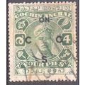 India (Cochin) 1919 - SG 02 (official) 4 p gree...
