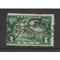 USA 1924 1c GREEN NIEU NEDERLAND SHIP SG 618 USED