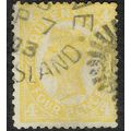 Queensland 1897 4d Yellow Die I SG243 FU