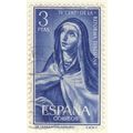 Spain 1962 - 3p violet black - St Theresa of Av...