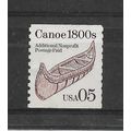 UnitedStates.SG2485 5c Birch Back Canoe,1800's ...