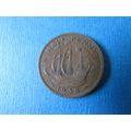 1938 GEORGE VI HALFPENNY FREE POST. (j) AAJ
