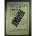 1914 Eno's Fruit Salt Derivative Compound Ad