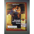 1987 Winston Lights Cigarette Ad - Real Dreams