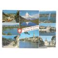 multiview, SOUVENIR OF SWITZERLAND used postcar...