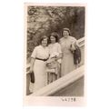 3 LADIES vintage postcard real photo by CLIFTON...