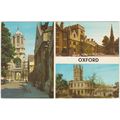 Postcard Oxford multview. Tom Tower, Balliol, M...