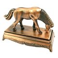 Horse Kneeling on Stand Die Cast Metal Collecti...