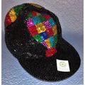 COLORFUL SEQUINED BASEBALL CAP with HOT AIR BAL...