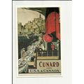 A Marine Art Postcard 1-23/16 CUNARD LINE USA &...