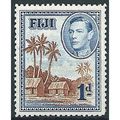 Fiji 1938 SG250 1d Brown & Blue Perf 12.5 Mount...